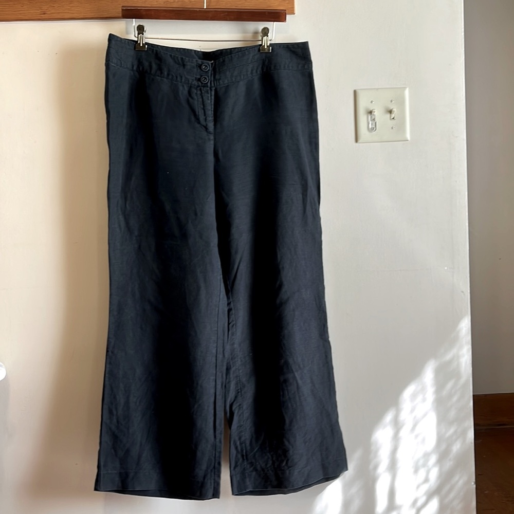 J. Jill Linen wide leg trousers